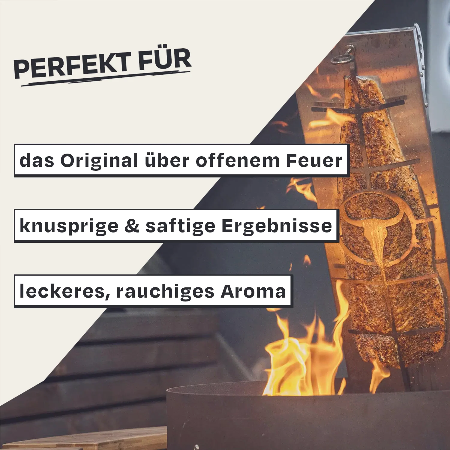Flammlachsbrett aus Edelstahl - Image 2